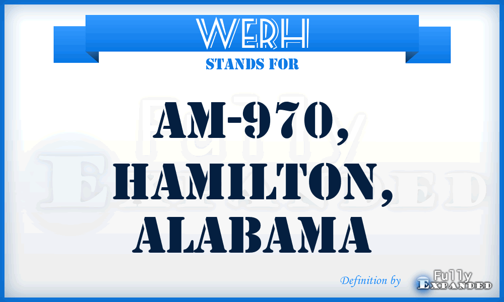WERH - AM-970, Hamilton, Alabama