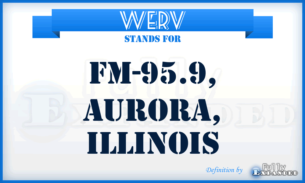 WERV - FM-95.9, Aurora, Illinois