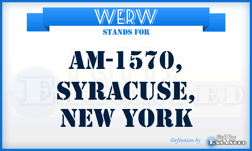 WERW - AM-1570, Syracuse, New York