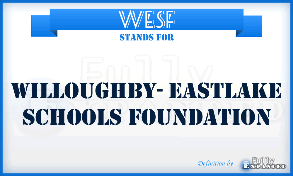 WESF - Willoughby- Eastlake Schools Foundation
