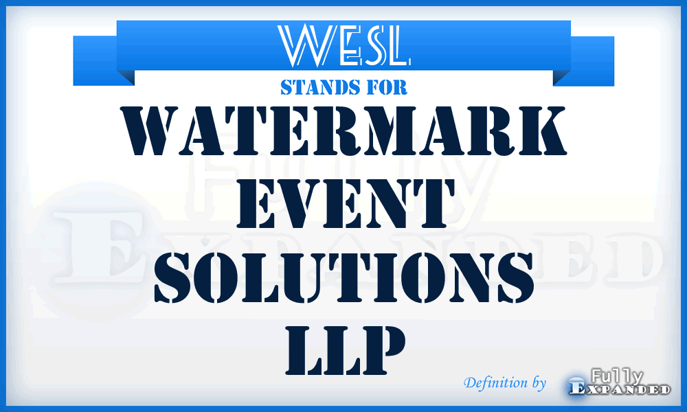 WESL - Watermark Event Solutions LLP