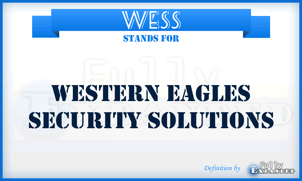 WESS - Western Eagles Security Solutions