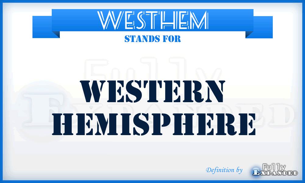 WESTHEM - Western Hemisphere