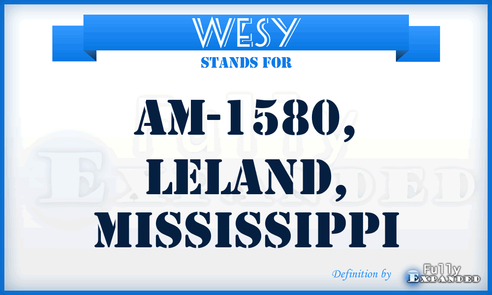 WESY - AM-1580, Leland, Mississippi