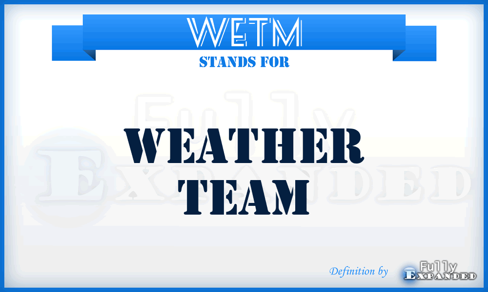 WETM - weather team