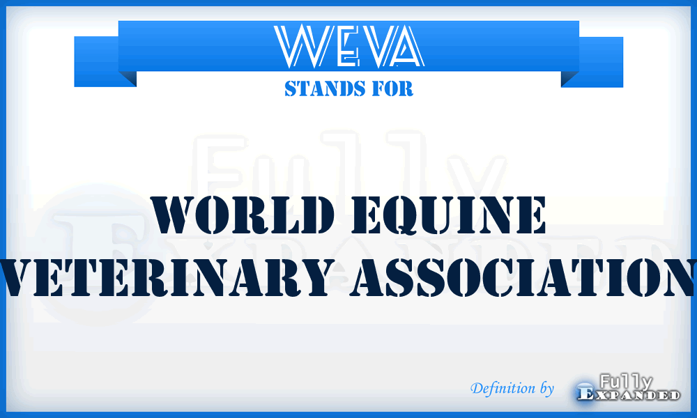 WEVA - World Equine Veterinary Association