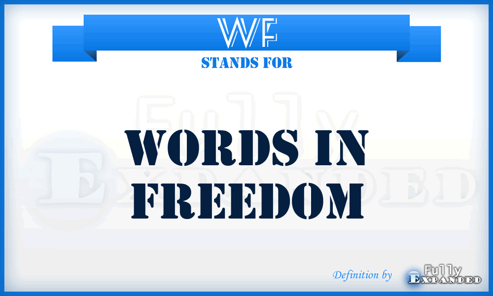 WF - Words in Freedom