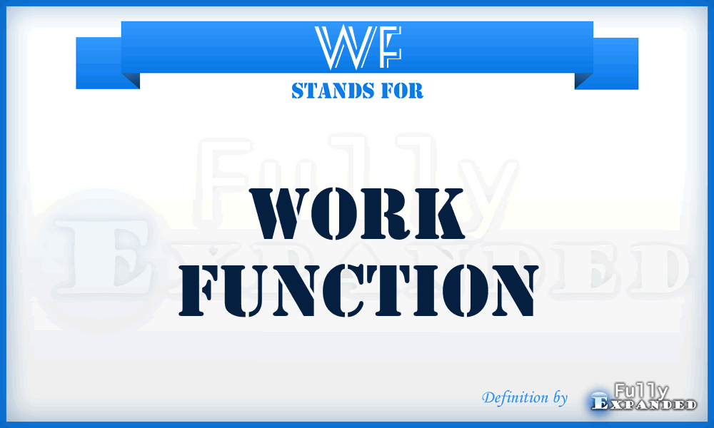 WF - work function