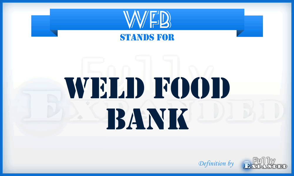 WFB - Weld Food Bank