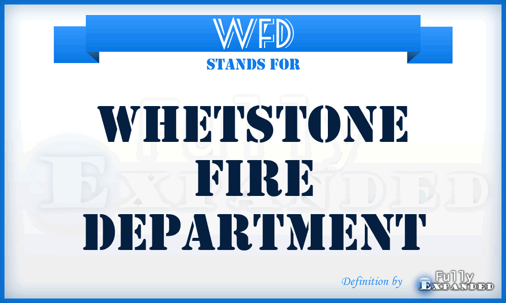 WFD - Whetstone Fire Department