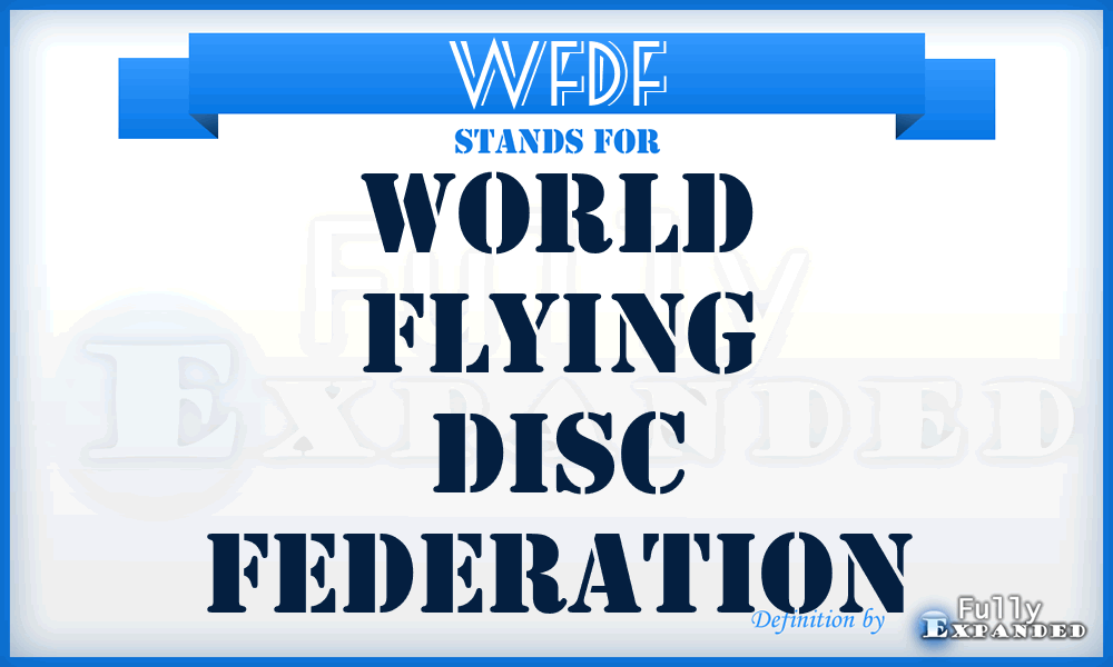 WFDF - World Flying Disc Federation