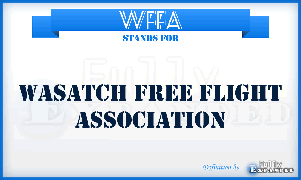 WFFA - Wasatch Free Flight Association