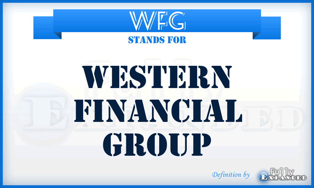 WFG - Western Financial Group