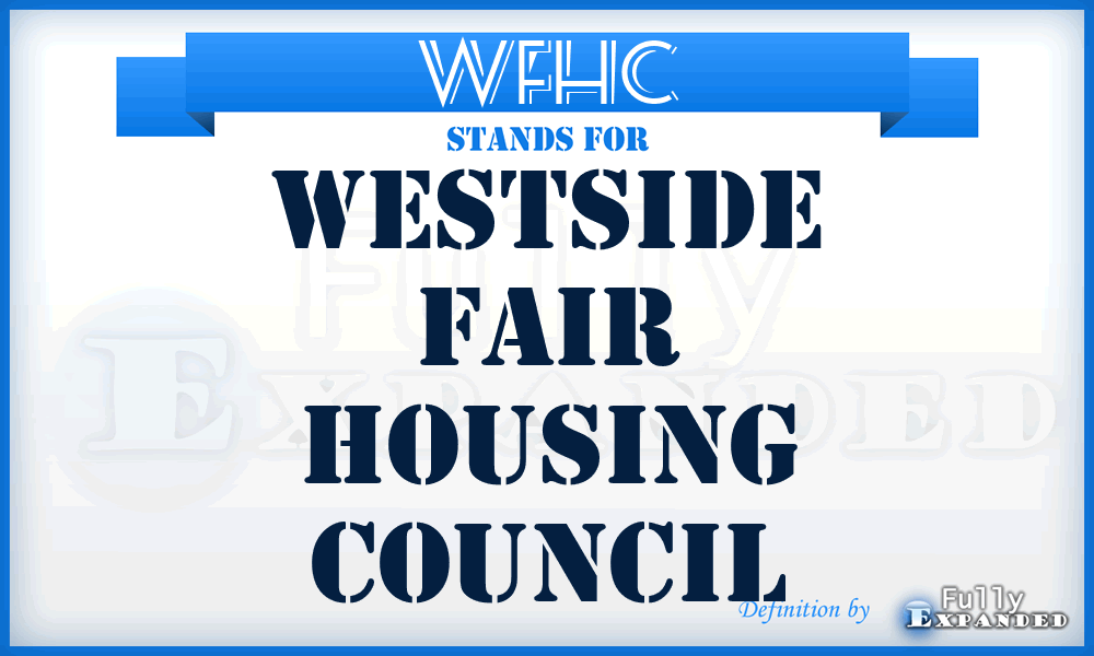 WFHC - Westside Fair Housing Council