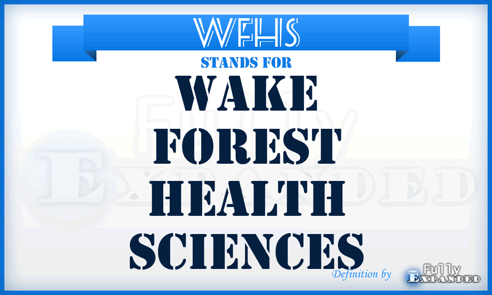 WFHS - Wake Forest Health Sciences