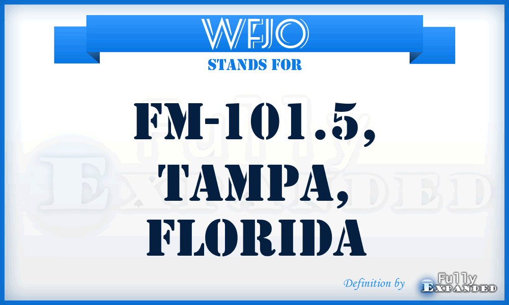WFJO - FM-101.5, Tampa, Florida