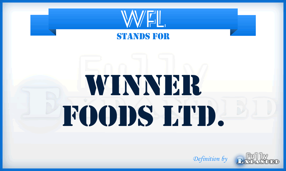 WFL - Winner Foods Ltd.