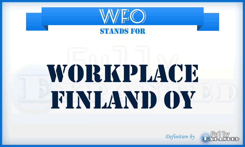 WFO - Workplace Finland Oy