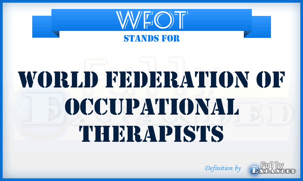 WFOT - World Federation of Occupational Therapists