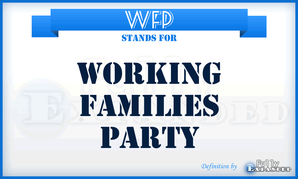 WFP - Working Families Party