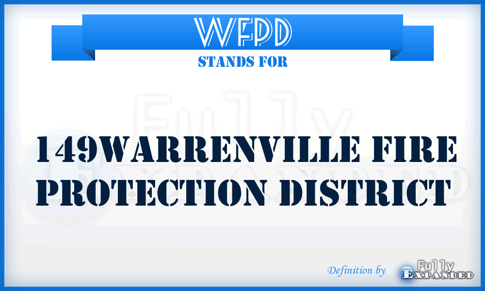 WFPD - 149Warrenville Fire Protection District