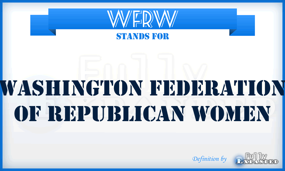 WFRW - Washington Federation of Republican Women