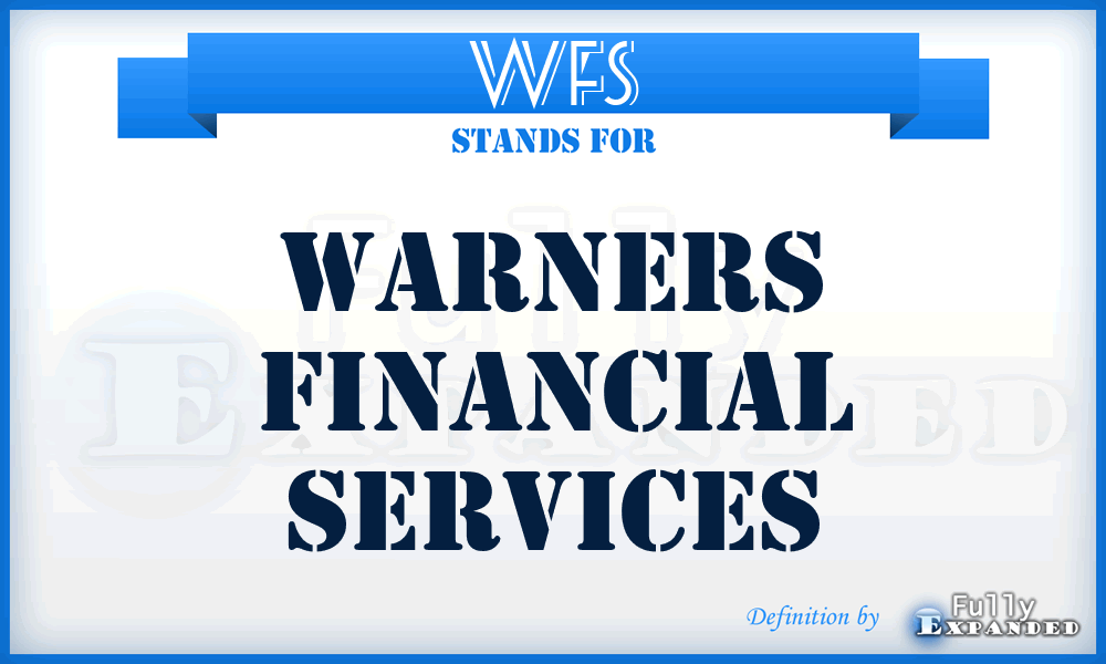 WFS - Warners Financial Services