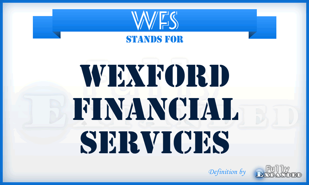 WFS - Wexford Financial Services
