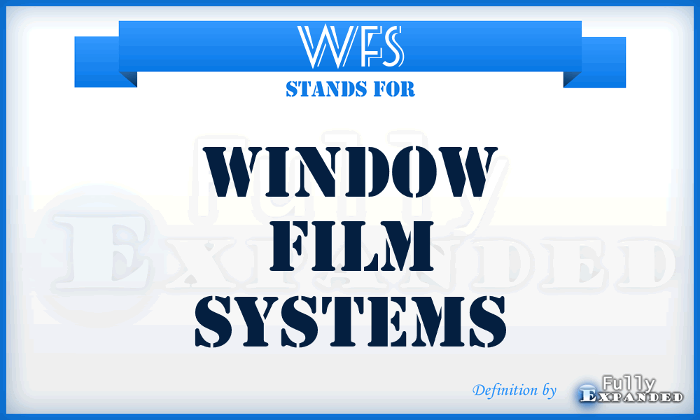 WFS - Window Film Systems