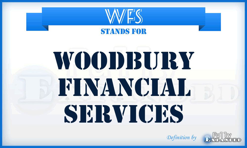 WFS - Woodbury Financial Services