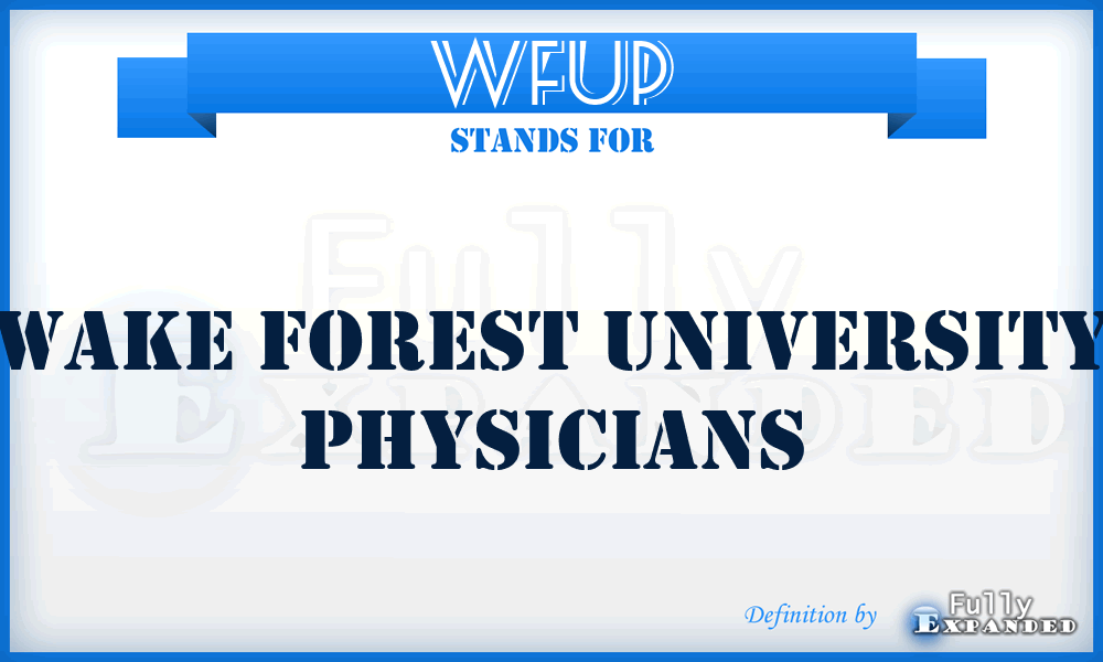WFUP - Wake Forest University Physicians