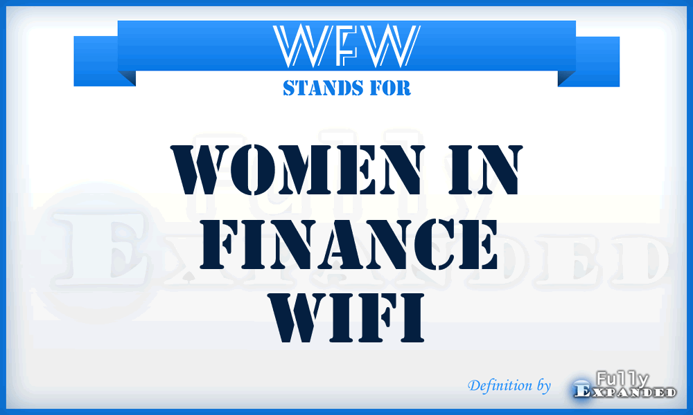 WFW - Women in Finance Wifi