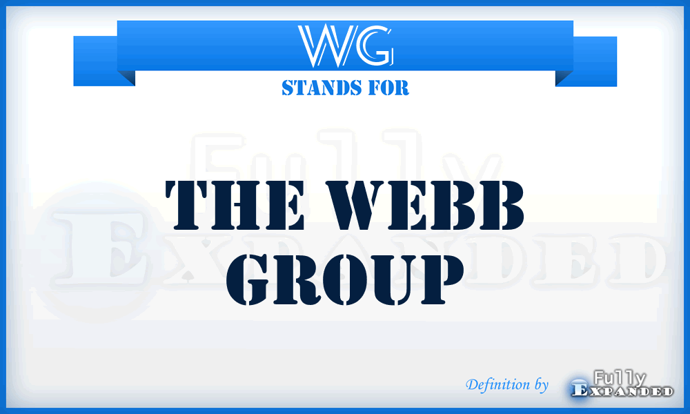 WG - The Webb Group