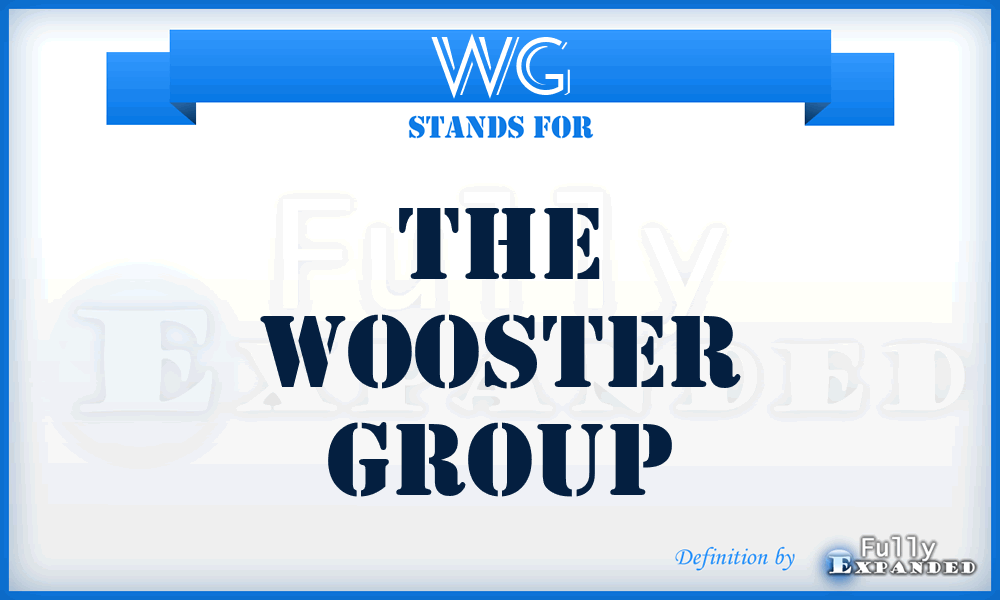 WG - The Wooster Group