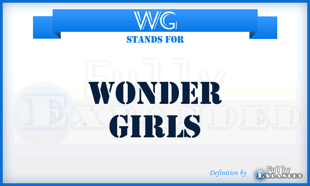 WG - Wonder Girls