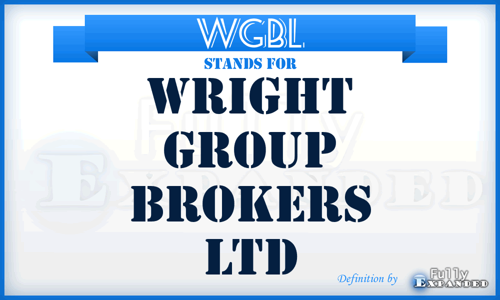 WGBL - Wright Group Brokers Ltd