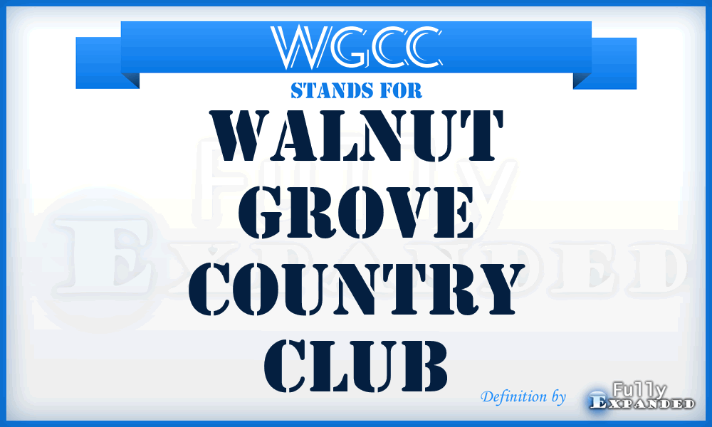 WGCC - Walnut Grove Country Club