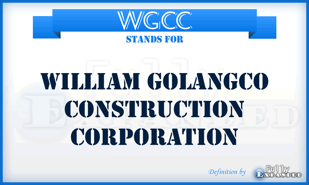 WGCC - William Golangco Construction Corporation