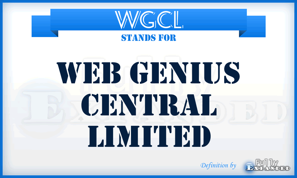 WGCL - Web Genius Central Limited