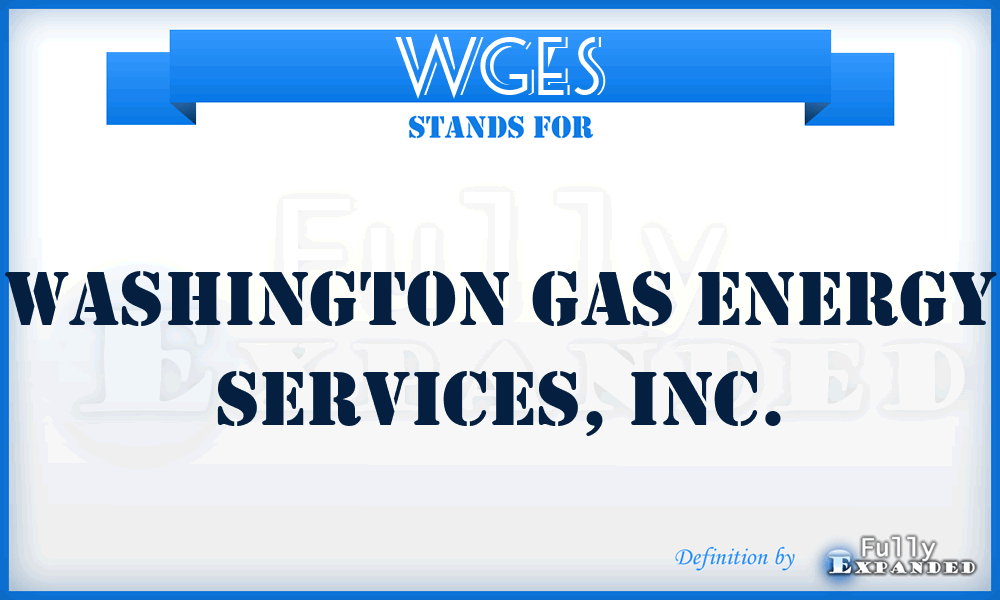 WGES - Washington Gas Energy Services, Inc.