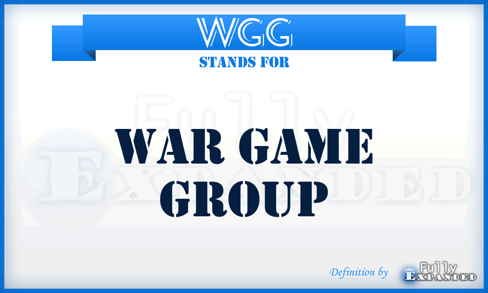 WGG - War Game Group