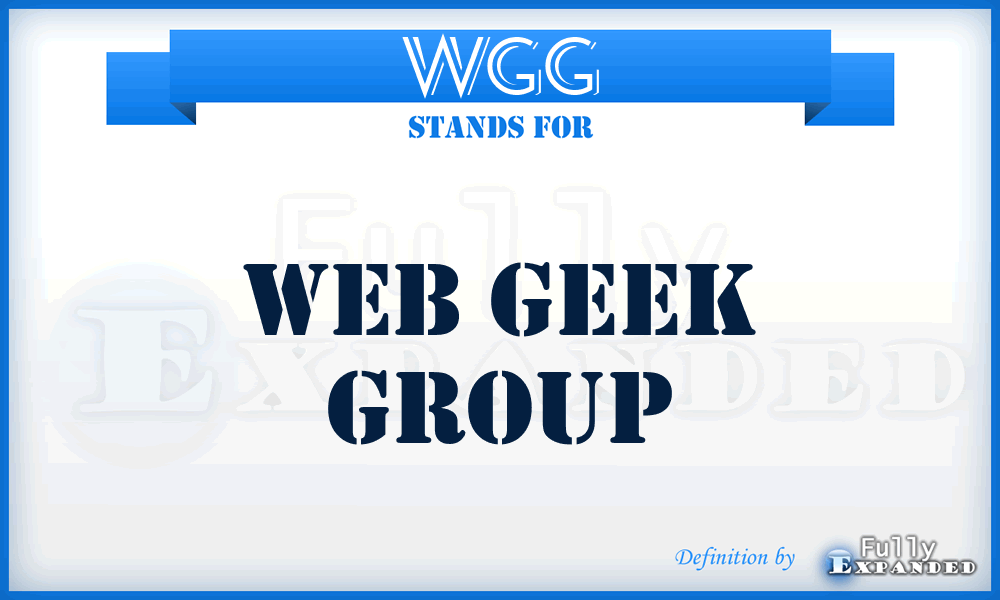WGG - Web Geek Group