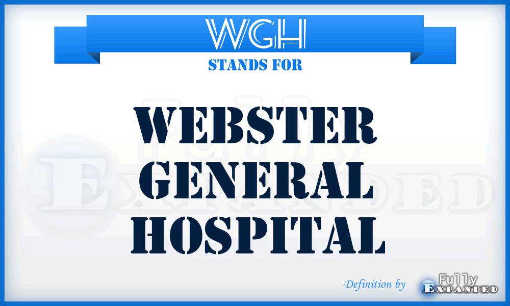 WGH - Webster General Hospital