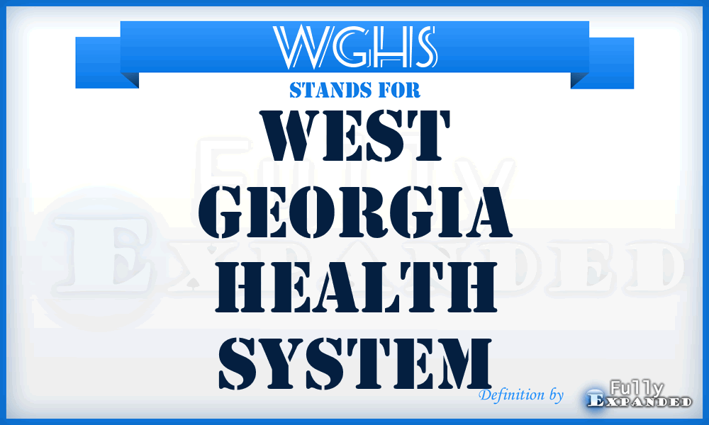 WGHS - West Georgia Health System