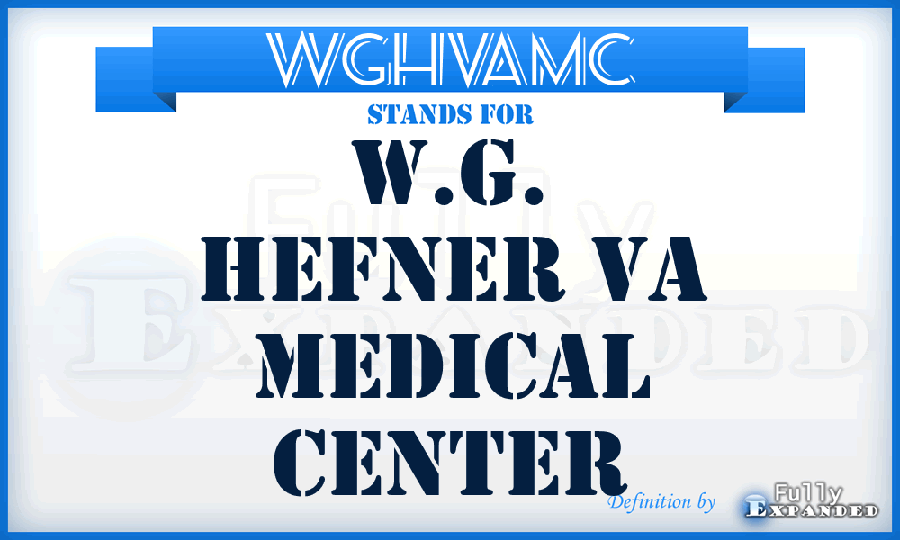 WGHVAMC - W.G. Hefner VA Medical Center