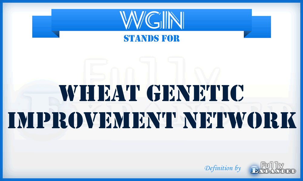 WGIN - Wheat Genetic Improvement Network