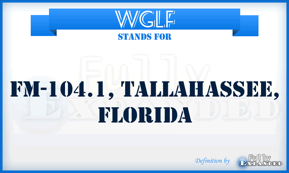 WGLF - FM-104.1, Tallahassee, Florida