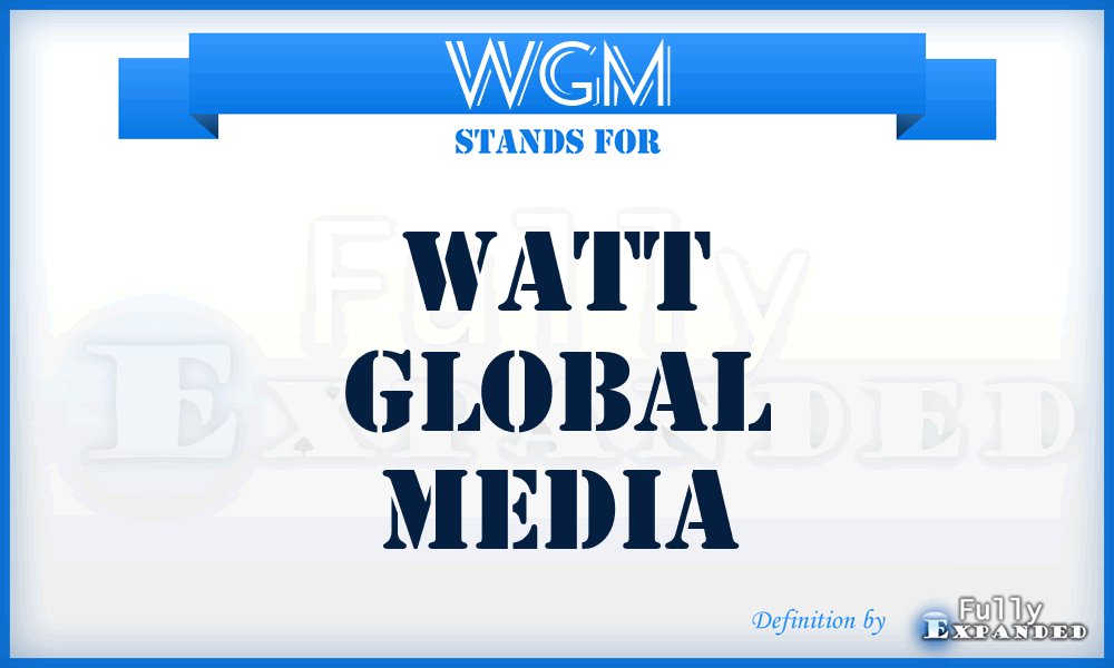 WGM - Watt Global Media