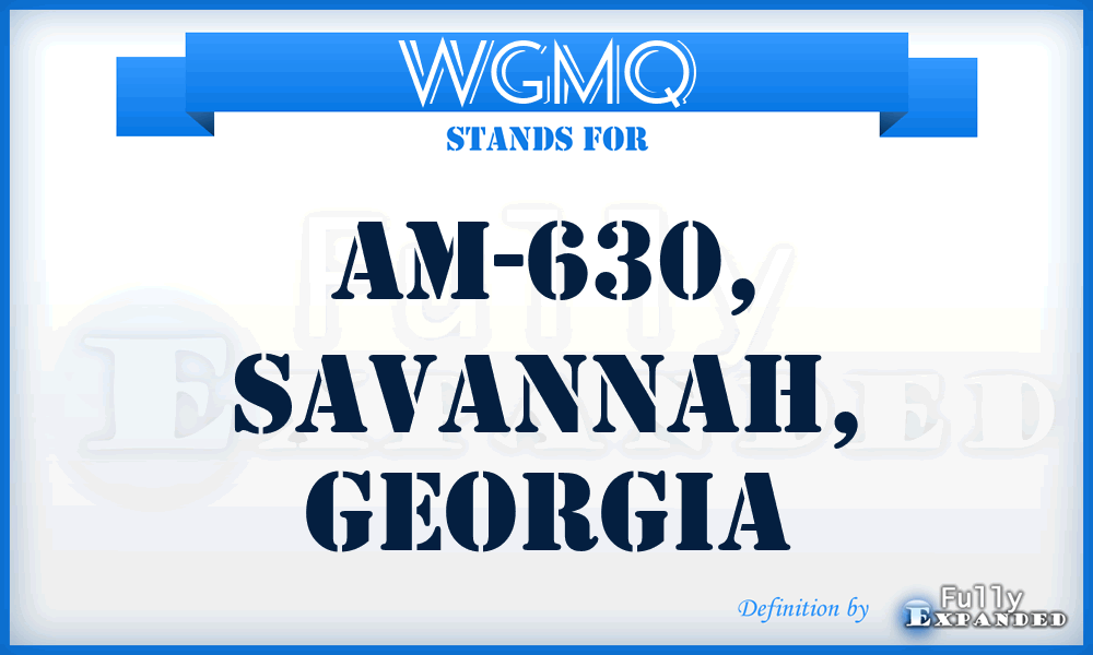 WGMQ - AM-630, Savannah, Georgia