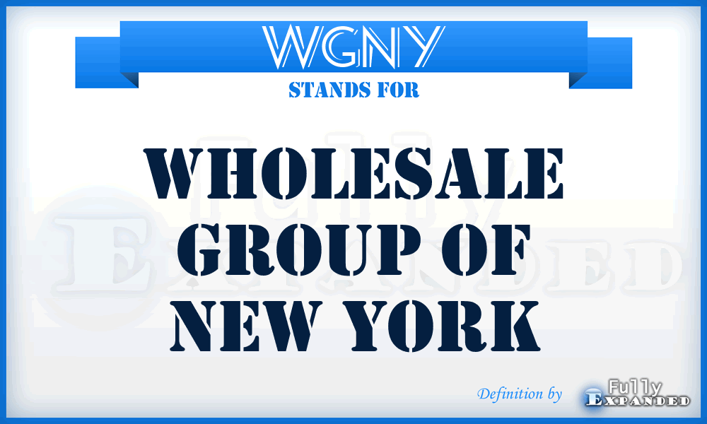 WGNY - Wholesale Group of New York